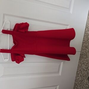 Girl's Red Christmas Dress by Lavender Size 7